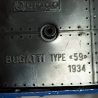 Метална количка  BUGATTI  TYPE  *59*  1934, снимка 4 - Колекции - 34852436