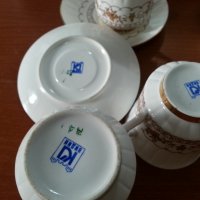Български костен порцелан чаши за чай , снимка 2 - Антикварни и старинни предмети - 41777201