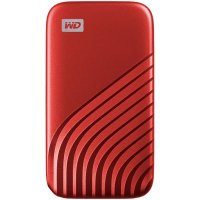 SSD външен хард диск WD 1TB  червен SS30857, снимка 1 - Друга електроника - 41342681