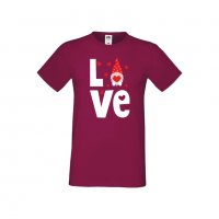 Мъжка тениска Свети Валентин Love Gnome, снимка 5 - Тениски - 35713621