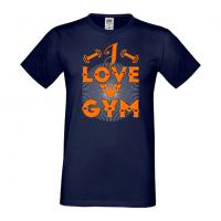 Мъжка Фитнес тениска I Love Gym 2 Gym,спорт,Щанги,Тренировки,Спортуване,, снимка 4 - Тениски - 36507357