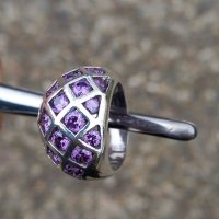 Дамски масивен сребърен пръстен с камъни, снимка 4 - Пръстени - 39240556