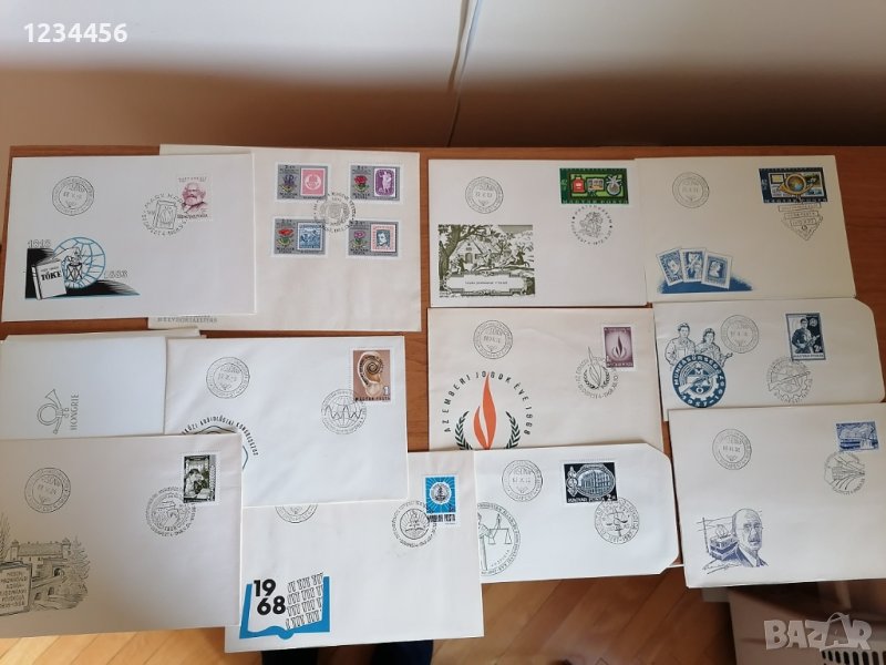 Юбилейно издание на пощенски пликове с марки от 19-20 век. Единствено издание на унгарските пощи, снимка 1