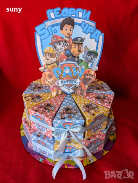 Картонена торта Пес патрул, снимка 1