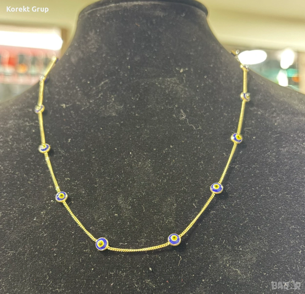 Златен синджир с маниста 3.85 грама 14 карата 585, снимка 1