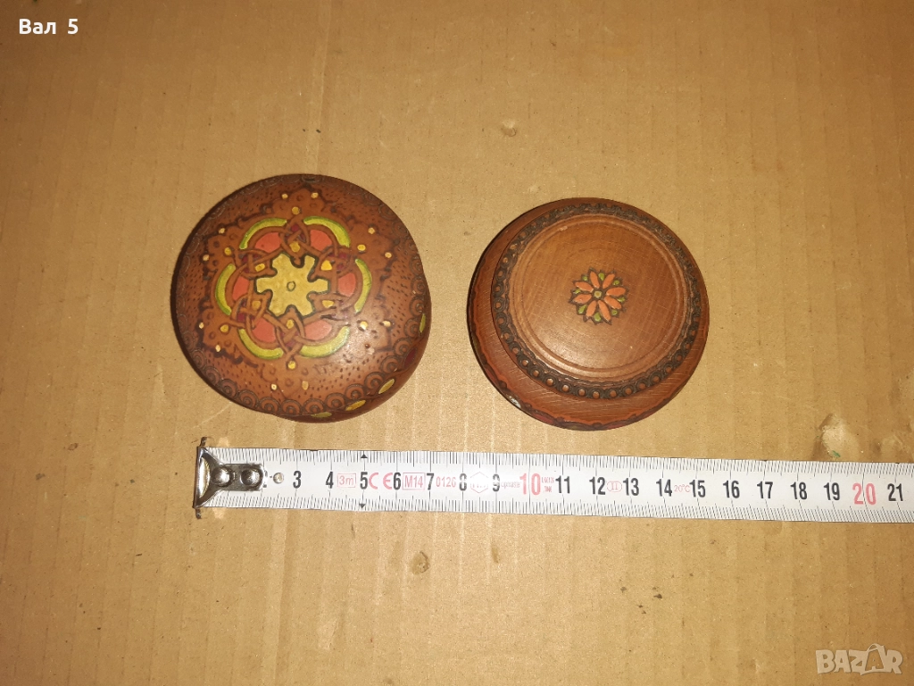 Стари красиви дървени солници , солница, снимка 1