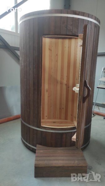 Душ кабина-дървена за външен монтаж, снимка 1