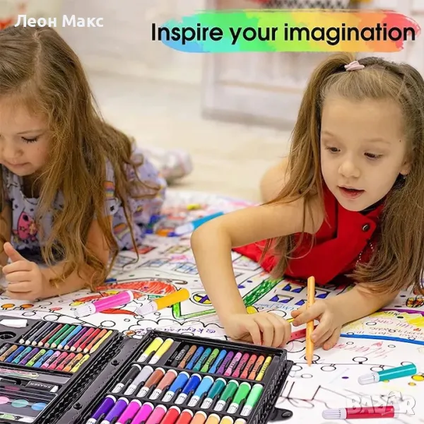 Детски комплект за рисуване 150 части занимателен , снимка 1