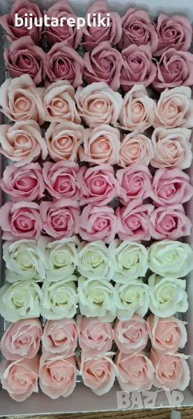 Сапунени рози 50 броя, снимка 1
