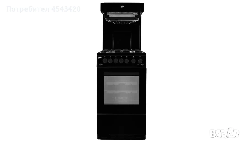 Изцяло газова готв. печка с газов грил Beko KA52NEK, снимка 1
