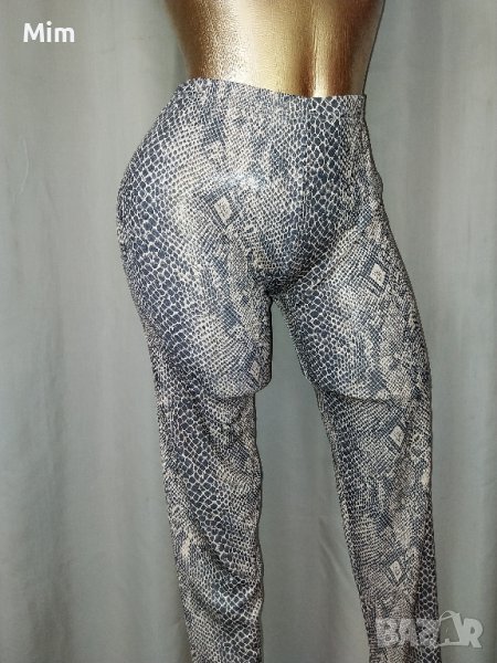 CALZEDOIH M/ L Бежов клин змийски принт с отблясък на кожен ефект, снимка 1