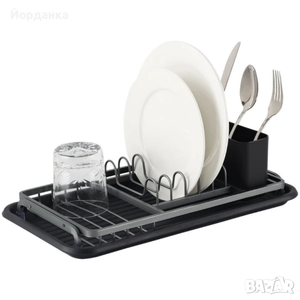 Сушилник за съдове Luigi Ferrero 42x23x12cm, черен, снимка 1