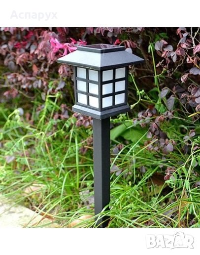 Градинска соларна лампа за градина, тераса, балкон и др – комплект от 6 броя, снимка 1