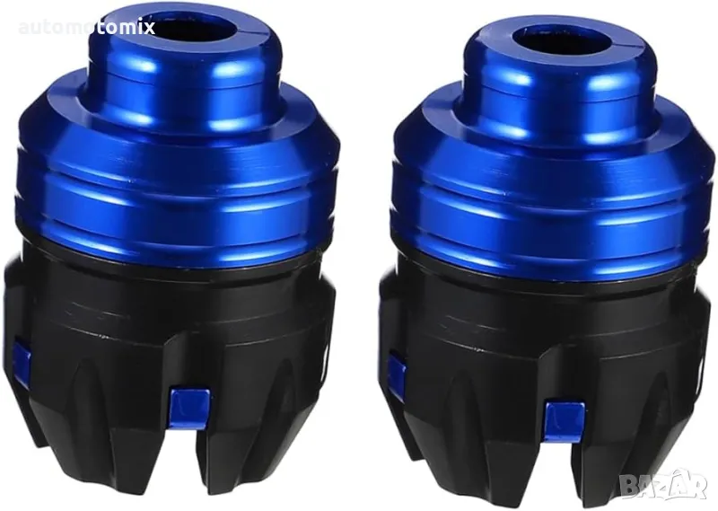 Краш тапа, Предпазител за мотор,Универсални, 2бр., Син/Черен, снимка 1