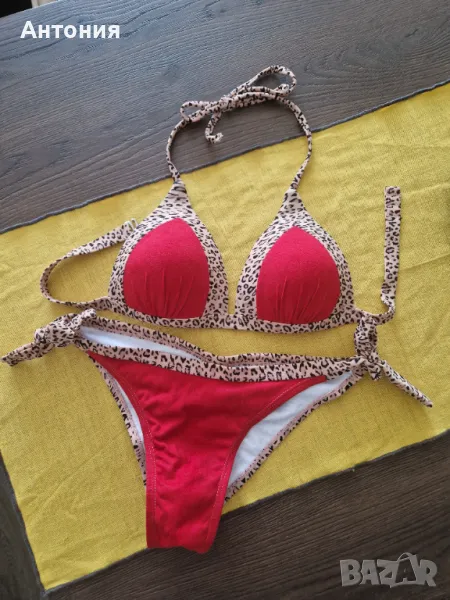 Италиански бански в червен цвят , снимка 1