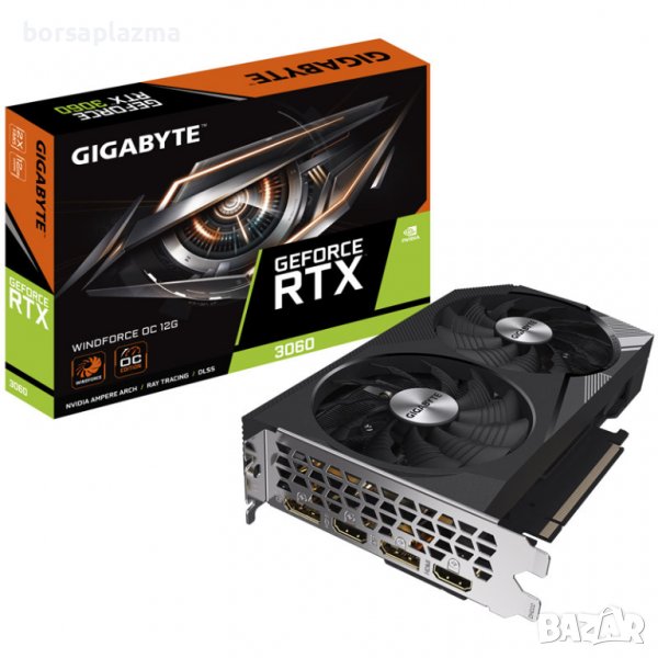 GIGABYTE GeForce RTX 3060 Windforce OC 12G, 12288 MB GDDR6, снимка 1