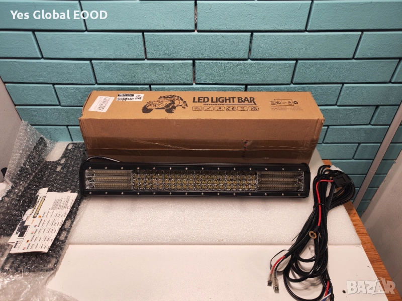 SKYWORLD 20" LED Бар 510W за офроуд с монтажна планка и кабели, снимка 1