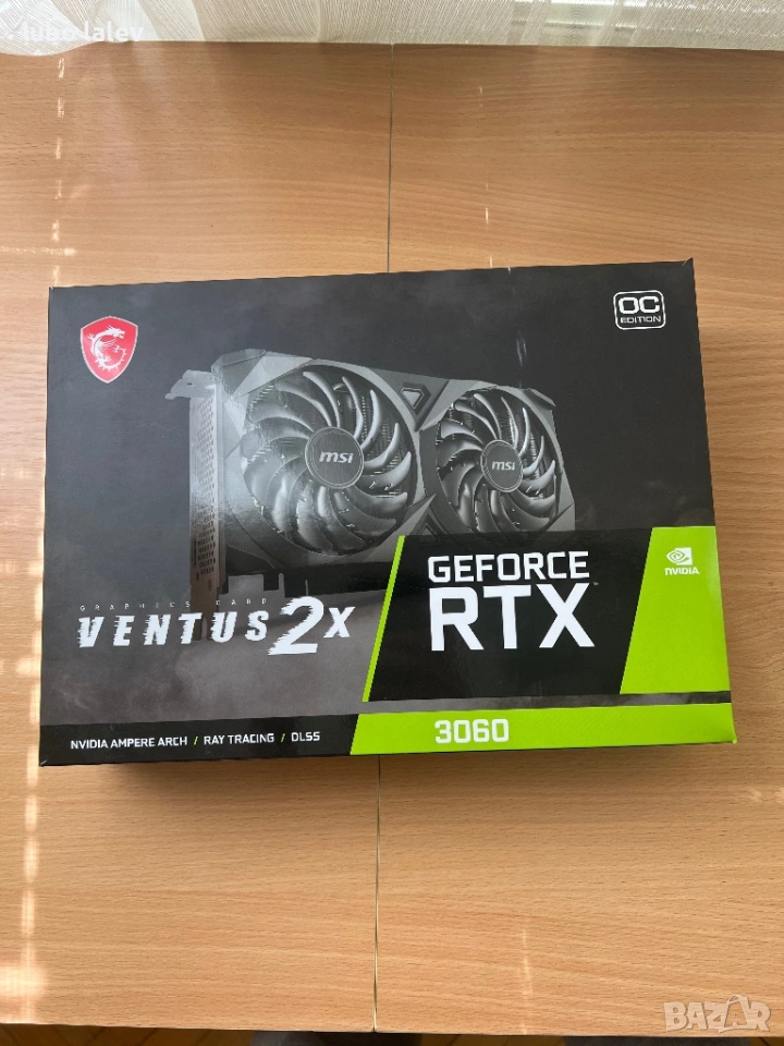 Видео карта msi ge force rtx 3060 12gb Ventus 2x, снимка 1