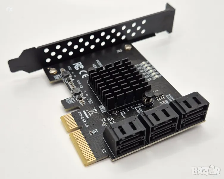 SATA PCI e Adapter 6 Ports SATA 3.0 to PCI Express x4 , снимка 1