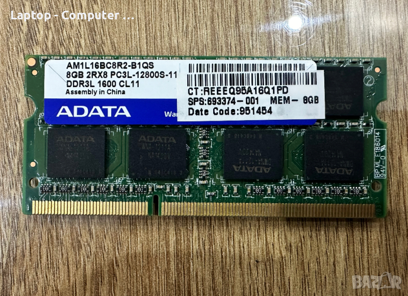 Adata 8GB DDR3 1600MHz Рам памет за лаптоп , снимка 1
