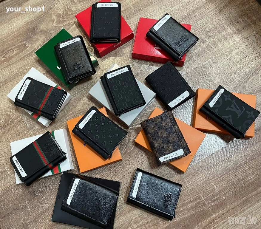 Мъжко портмоне / портфейл смарт с механизъм за карти , снимка 1