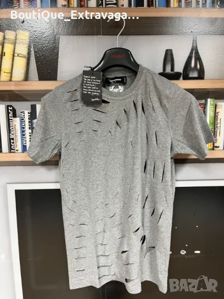 Мъжка тениска Dsquared Cracked Grey !!!, снимка 1