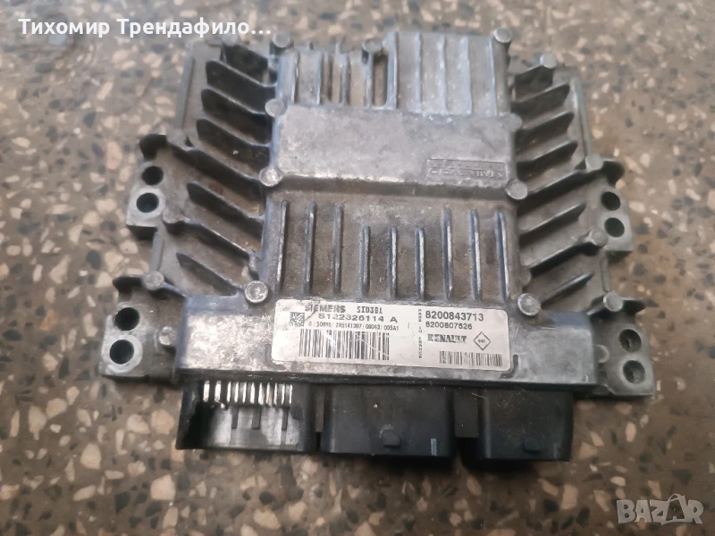Компютър ECU RENAULT MEGANE 1.5 DCI SIEMENS S122326114A SID301 8200843713 , 8200807626, снимка 1