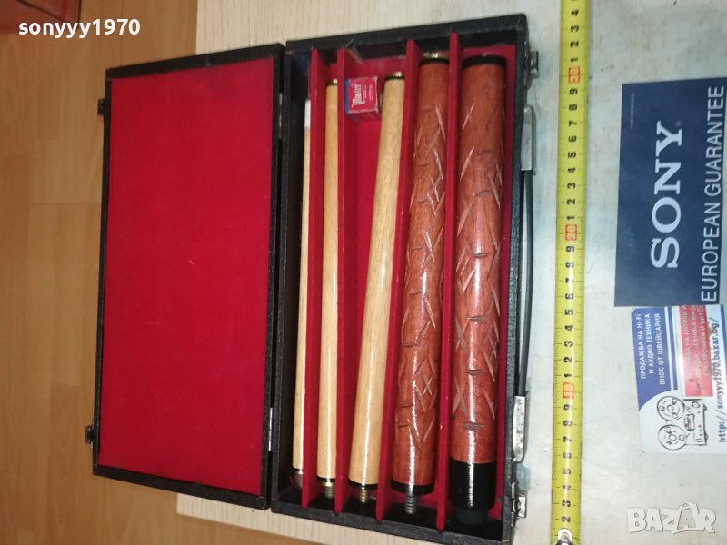 БИЛЯРДЕН КОМПЛЕКТ В КУФАР ОТ ФРАНЦИЯ 3007230836М, снимка 1