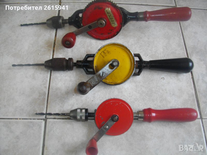 Ръчна Дрелка/Бормашина/Маткап-От Времето на Соца-СССР/West Germany-ф10мм/240-320мм-Отлични, снимка 1