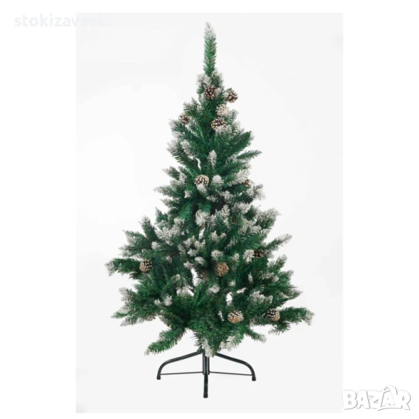 Изкуствена коледна елха, 120 см, снимка 1