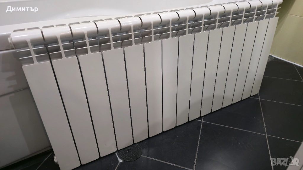 АЛУМИНИЕВ РАДИАТОР ЗА ПАРНО С 15 БРОЯ КЛИНДЕРИ, снимка 1