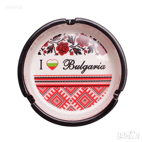 Пепелник, Български шевици, Керамична, 10 см, снимка 1