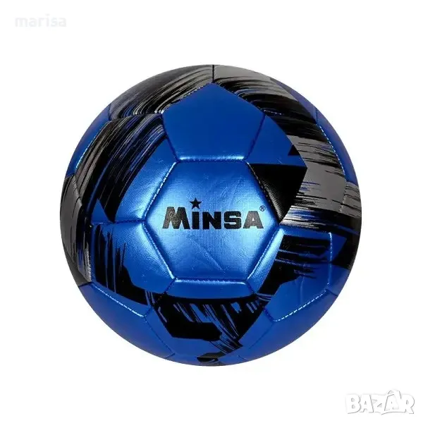 Футболна топка Minsa, Размер 5, кожа Код: 58042-3, снимка 1