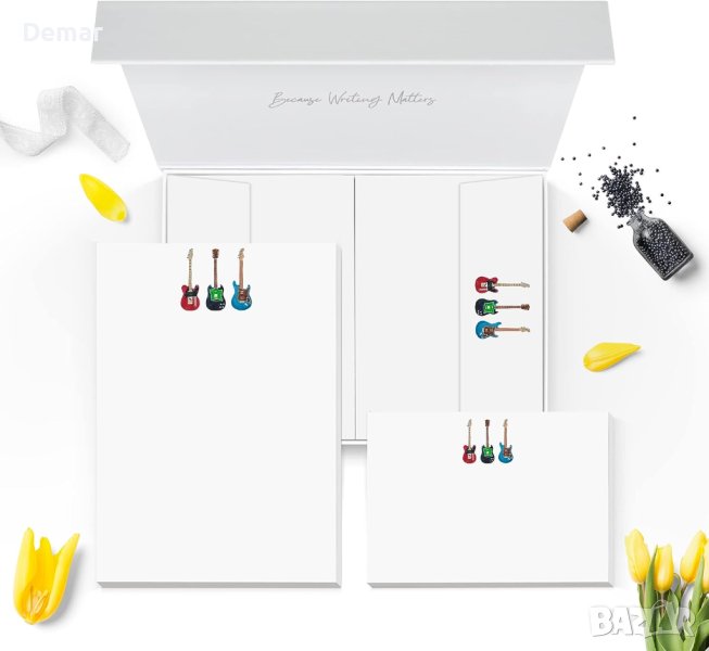 Хартия за писане на писма Електрическа китара, снимка 1