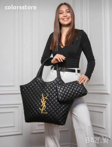 Луксозна Черна чанта  YSLкодSG122Z, снимка 1