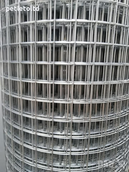 Мрежа поцинкована електро-заварена за клетки 25 мм Х 25 мм / 50 см / 10 метра, снимка 1