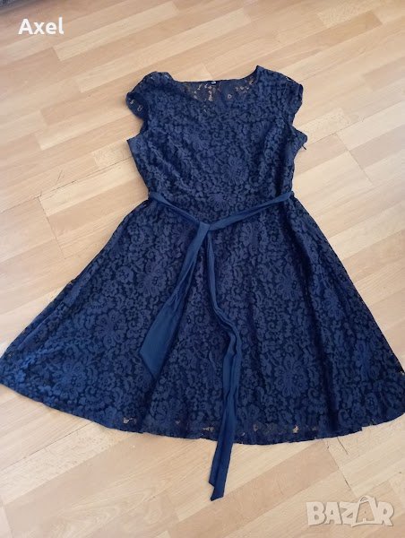 Стилна синя рокля 2-3ХЛ, снимка 1