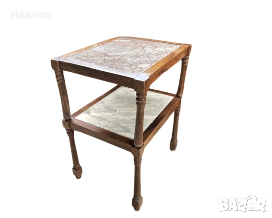 ЦЕНА - 50лв. Две Мраморни Помощни холни масички , снимка 1