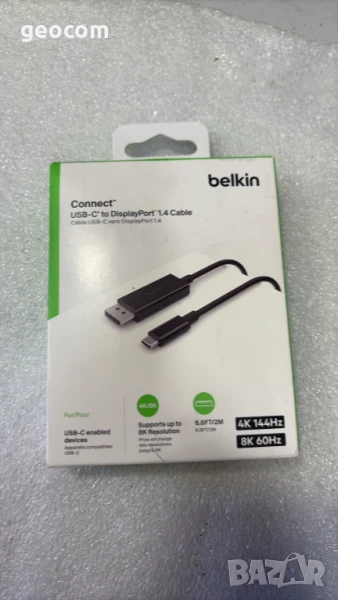 Belkin Conncet USB-C към DipslayPort V.1.4 (8k-60Hz/4k-144Hz,2m), снимка 1