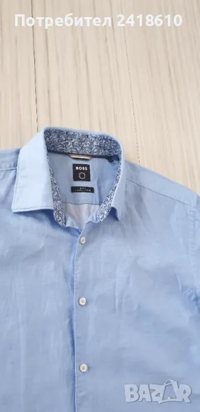 Hugo Boss Len / Organic Cotton  Slim Fit Mens Size 42 - L - 16 /1/2 НОВО! ОРИГИНАЛ! Мъжка Риза!, снимка 1