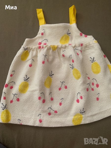 Бебешка лятна рокля Zara 9-12 месеца, снимка 1