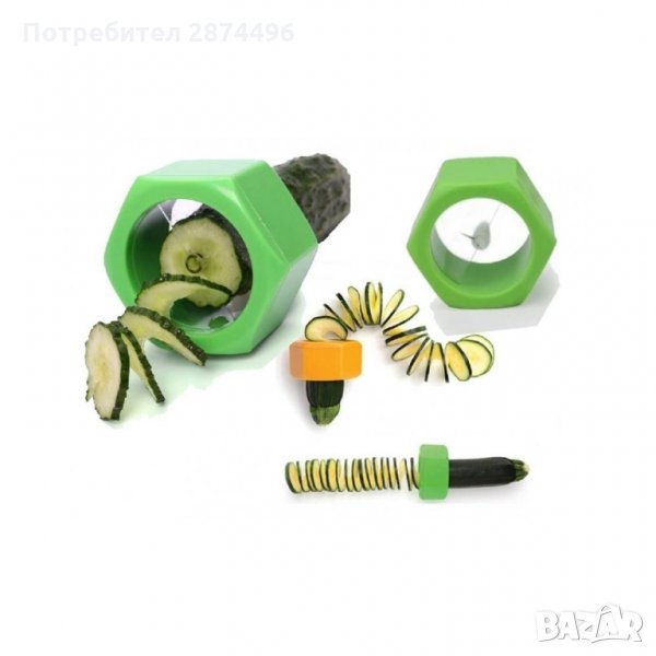 1183  прибор за спирали за декориране на салати и ястия, снимка 1