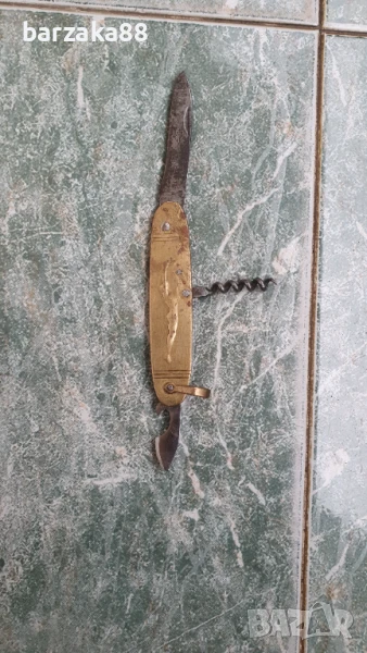 Стара френска месингова ножка Ножче, снимка 1