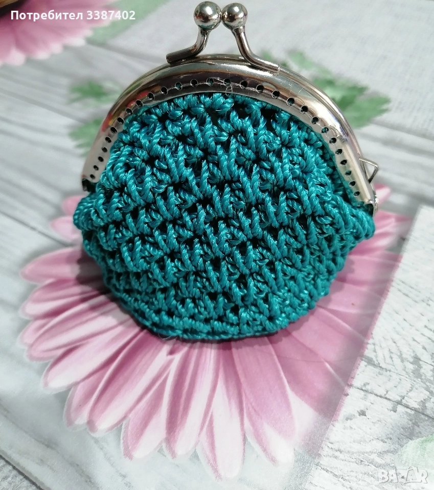 малки симпатични портмонета, подходящи за подарък, ръчно изплетена с много любов , снимка 1