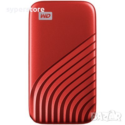 SSD външен хард диск WD 2TB червен SS30864, снимка 1