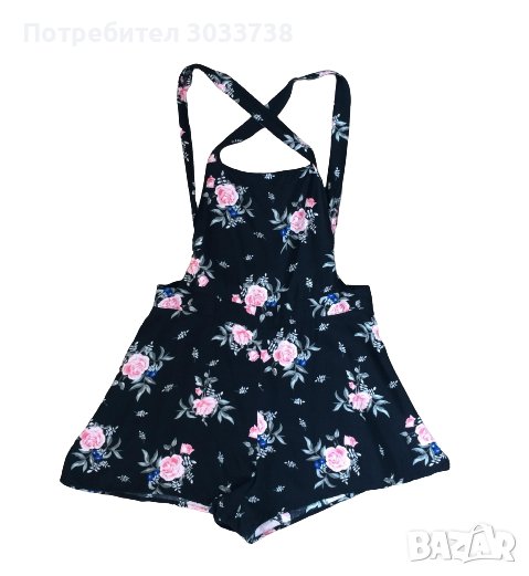 H&M Divided флорален летен къс гащеризон, снимка 1