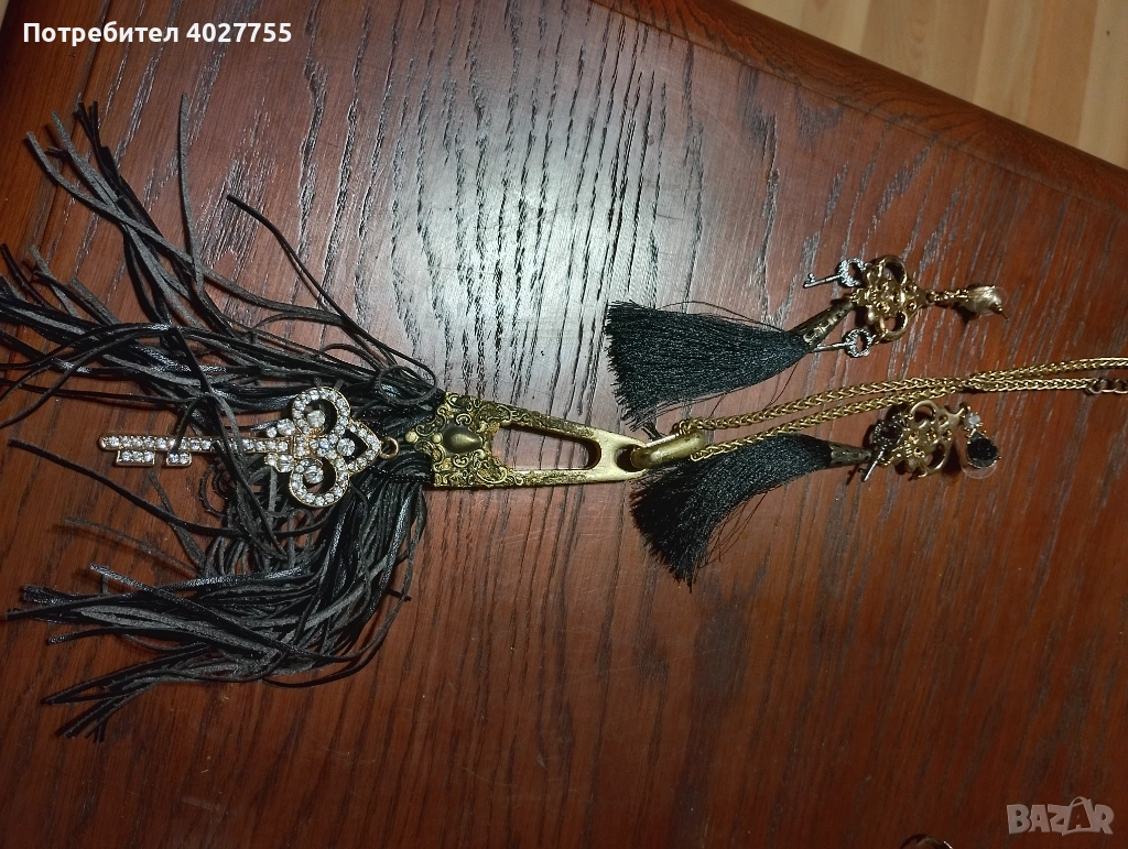 Колие с пискюли и обеци, снимка 1