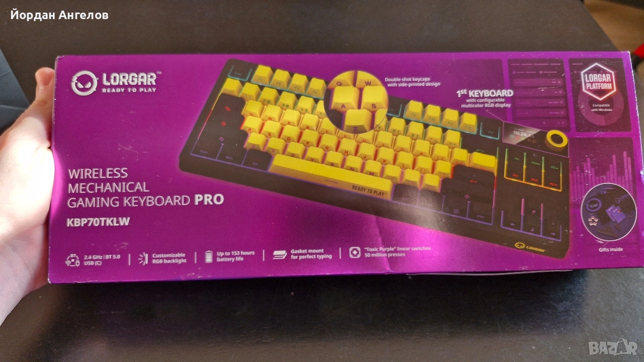 Клавиатура Lorgar KBP70TKLW , снимка 1