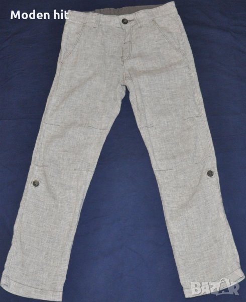 H&M ново панталонче от лен и памук за момче размер 134 см., снимка 1
