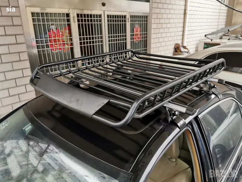 Стоманен багажник за автомобил, за покрив на кола, универсален,160х100см , снимка 1